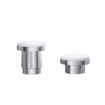 Picture of Chrome Plated Plastic Jiffy Shower Rod Flanges, 1 Pair