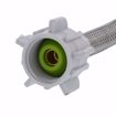 Picture of 3/8" Compression x 7/8" BC x 9” Braided Stainless Steel Toilet Connector