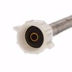 Picture of 1/2" Compression x 7/8" BC x 9” Braided Stainless Steel Toilet Connector