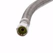 Picture of 1/4" Compression x 1/4" Compression x 84” Braided Stainless Steel Ice Maker Connector