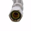 Picture of 3/8" Compression x 3/8" Compression x 48” Braided Stainless Steel Dishwasher Connector with 3/8” MIP 90° Elbow