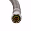 Picture of 3/8" Compression x 3/8" Compression x 60” Braided Stainless Steel Dishwasher Connector with 3/8” MIP 90° Elbow