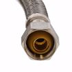 Picture of 1/2" Compression x 3/8" Compression x 60” Braided Stainless Steel Dishwasher Connector with 3/8” MIP 90° Elbow