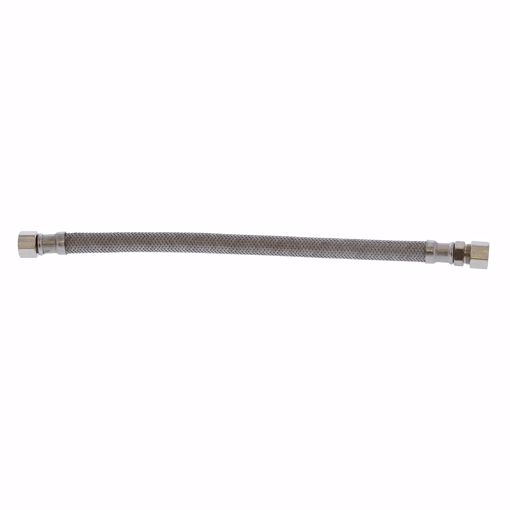 Picture of 3/8" OD x 3/8" Compression x 12” Braided Stainless Steel Delta® Style Faucet Connector