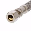 Picture of 3/8" Flare x 3/8" Compression x 36” Braided Stainless Steel Texas Style Faucet Connector