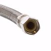 Picture of 3/8" Compression x 3/8" MIP x 72” Braided Stainless Steel Dishwasher Connector with 90° Garden Hose Elbow