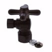 Picture of 5/8" OD Comp x 3/8" OD Comp Quarter-Turn Angle Supply Stop Valve with Cross Handle, Oil Rubbed Bronze