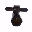 Picture of 5/8" OD Comp x 3/8" OD Comp Quarter-Turn Straight Supply Stop Valve with Cross Handle, Oil Rubbed Bronze