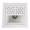 Picture of 2" PVC Hub Fit Floor Sink with 1/2 Top Grate and Dome Bottom Grate