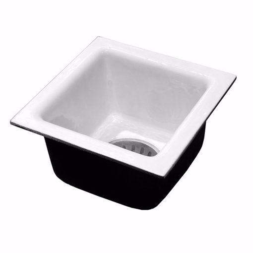 Picture of 4" Inside Caulk Porcelain Coated Floor Sink, 8" Deep