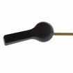 Picture of Matte Black Tank Trip Lever with 8" Brass Arm, Metal Spud and Nut