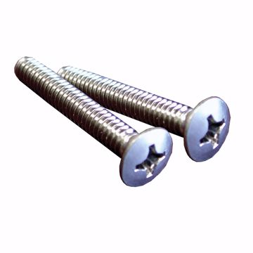 Picture of Brushed Nickel Overflow Plate Screws