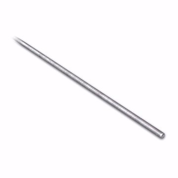 Picture of 1/2" x 6' Galvanized Threaded Steel Rod, Zinc Finish, Carton of 12