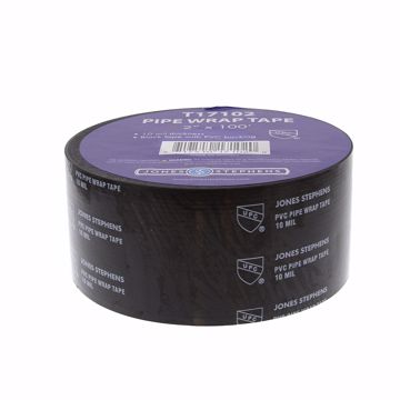 Picture of 2" x 100' Black Pipe Wrap Tape, 10 mil, Carton of 24