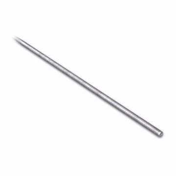 Picture of 3/8" x 6' Galvanized Threaded Steel Rod, Zinc Finish, Carton of 25