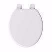 Picture of White Deluxe Molded Wood Toilet Seat, Closed Front with Cover, Round