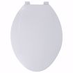 Picture of Utility Grade Plastic Seat, White, Elongated Closed Front with Cover, Truck Pack of 10