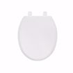 Picture of White Premium Plastic Toilet Seat, Closed Front with Cover, QuicKlean® Hinges, Round