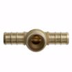 Picture of 1/2" x 1/2" x 3/4" F1807 Brass PEX Reducing Tee, Bag of 50