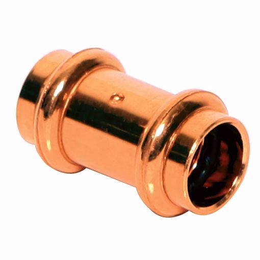 Picture of 1-1/2" Copper Press x Press Coupling with Dimple Stop