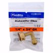 Picture of 1/4" X 3/4" GH PlumBite® Push On Dishwasher 90° Elbow, Bag of 1