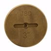 Picture of 3” Brass Slotted Plug with 5/16” Tapped Hole