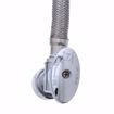 Picture of 1/2" PUSH x 1/2" FPT Quarter Turn Angle Supply Stop Valve with 18" Connector with Lever Handle, Chrome Plated