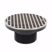 Picture of 4" LevelBest® Complete Pipe Fit Drain System with 3" Plastic Spud and 6" Nickel Bronze Strainer