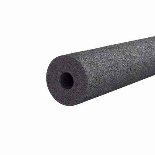 Picture of 2" ID (1-1/2" IPS) Semi-Slit Black Polyethylene Foam Pipe Insulation, 1/2" Wall Thickness, 102 ft. per Carton