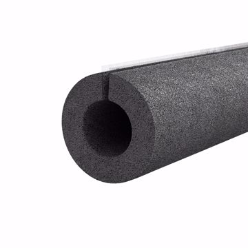 Picture of 2-1/8" ID (2" CTS) Self-Sealing Black Polyethylene Foam Pipe Insulation, 3/8" Wall Thickness, 96 ft. per Carton