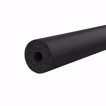 Picture of 1/4" ID (1/8" CTS) Seamless Black Rubber Pipe Insulation, 3/8" Wall Thickness, 630 ft. per Carton