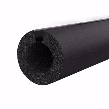 Picture of 3/4" ID (5/8" CTS) Self-Sealing Black Rubber Pipe Insulation, 3/8" Wall Thickness, 318 ft. per Carton