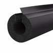 Picture of 5/8" ID (1/2" CTS 3/8" IPS) Self-Sealing Black Rubber Pipe Insulation with Overlap Tape, 1/2" Wall Thickness, 312 ft. per Carton