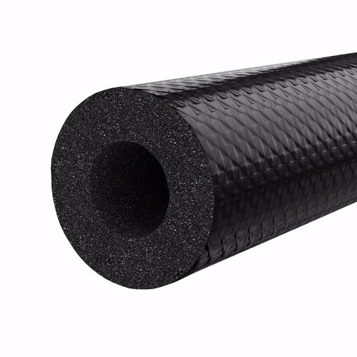 Picture of 3/4" ID (5/8" CTS) Titan™ Seamless Black UV Resistant Rubber Pipe Insulation, 1/2" Wall Thickness, 270 ft. per Carton