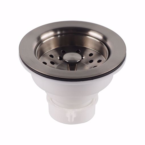 Picture of Brushed Nickel Plastic Body Basket Strainer