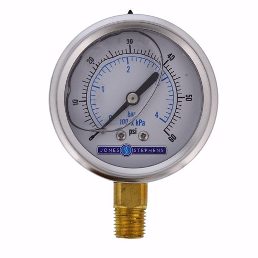 Picture of 2-1/2" 60 psi Liquid Filled Pressure Gauge