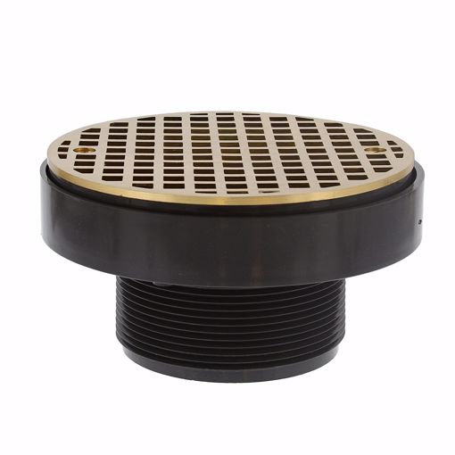Picture of 3-1/2" LevelBest® Adapter with 3-1/2" Plastic Spud and 6" Nickel Bronze Strainer