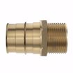 Picture of 1" F1960 x 3/4" MIP Brass PEX Adapter, Bag of 10