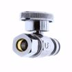 Picture of 1/2" PEX F1960 x 3/8" OD Comp Quarter-Turn Straight Supply Stop Valve, Chrome Plated