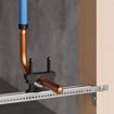 Picture of 9"-16" Adjustable Pipe Support Bracket with 1 Glide Clamp (Less Screws)