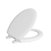 Picture of White Deluxe Molded Wood Toilet Seat, Closed Front with Cover, Round