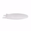 Picture of White Plastic Toilet Seat, Closed Front with Cover, Round