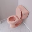 Picture of Venetian Pink Deluxe Molded Wood Toilet Seat, Closed Front with Cover, Round