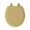 Picture of Harvest Gold Deluxe Molded Wood Toilet Seat, Closed Front with Cover, Round