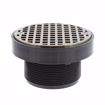 Picture of 3" x 4" LevelBest® Complete Heavy Duty Slab Drain System with 3" Plastic Spud and 5" Nickel Bronze Strainer