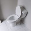 Picture of White Premium Plastic Toilet Seat, Closed Front with Cover, Slow-Close and QuicKlean® Hinges, Elongated