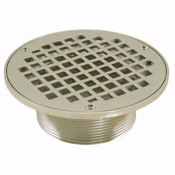 Picture of 3-1/2" IPS Metal Spud with 6" Nickel Bronze Round Strainer