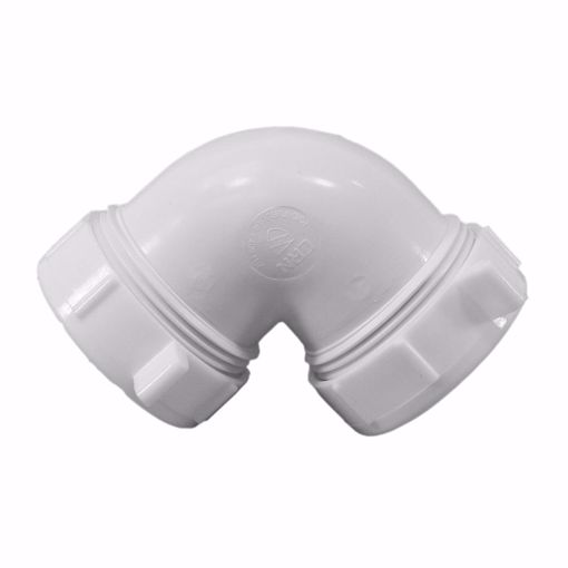 Picture of 1-1/2" PVC Double Slip Fitting 90° Elbow