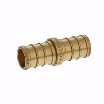 Picture of 1/2" F1807 Brass PEX Coupling, Bag of 100