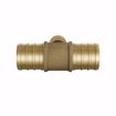 Picture of 3/4" x 3/4" x 1/2" F1807 Brass PEX Reducing Tee, Bag of 25